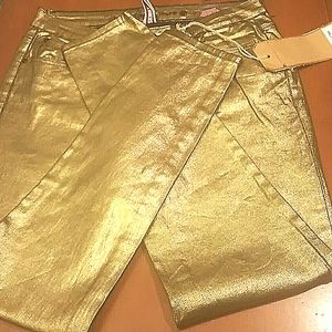 💣GOLD/METALLIC/Pants